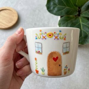 كوب "المنزل هو أينما كنا معًا" – تصميم منزلي لطيف